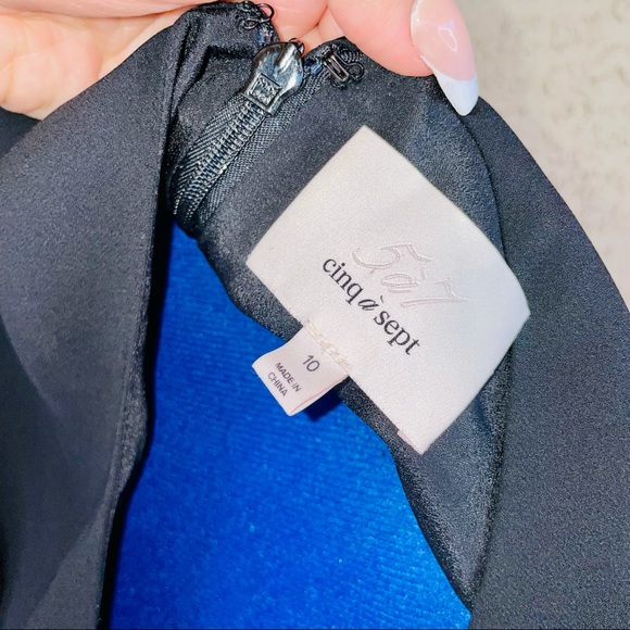 Cinq à Sept Black Cecil Knotted Crepe Mini Dress - Picture 8 of 10